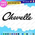 Fits Chevelle Decals Stickers Vinyl SS Muscle Hot Car Chevy Script 396 Nova Cady - Image 4