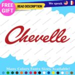 Fits Chevelle Decals Stickers Vinyl SS Muscle Hot Car Chevy Script 396 Nova Cady - Image 8