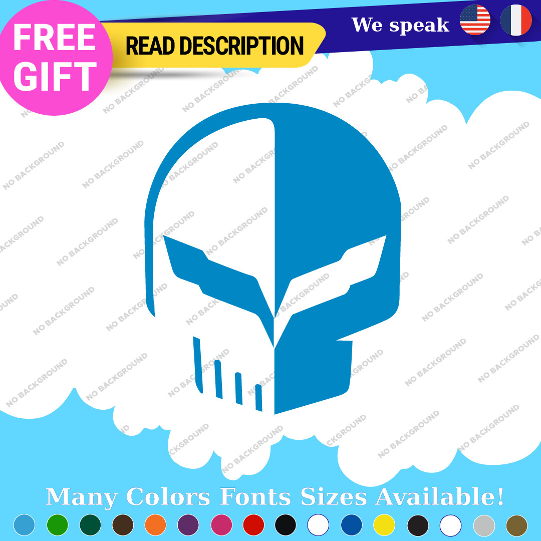 Fits Corvette Stickers Decals Vinyl Racing C7 C8 Stingray Z07 Jake Skull Sport 2 297353865108 Fits Corvette Stickers Decals Vinyl Racing C7 C8 Stingray Z07 Jake Skull Sport 2 - Image 1
