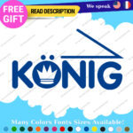 Fits Konig Wheels Decals Stickers Vinyl Rim Hypergram Dekagram Matte Gloss Tire - Image 4