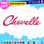 Fits Pink Chevelle Decals Stickers Vinyl SS Muscle Hot Car Chevy 396 Nova Cady