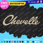 Fits Chevelle Decals Stickers Vinyl SS Muscle Hot Car Chevy Script 396 Nova Cady - Image 27