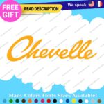 Fits Chevelle Decals Stickers Vinyl SS Muscle Hot Car Chevy Script 396 Nova Cady - Image 26