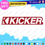 Fits Kicker Audio Car Sound Stickers Decal Speaker Subwoofers Amplifiers Car