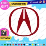 Fits Large Acura Decals Stickers Vinyl Integra RSX DC2 JDM TSX TLX RDX NSX Type - Image 12