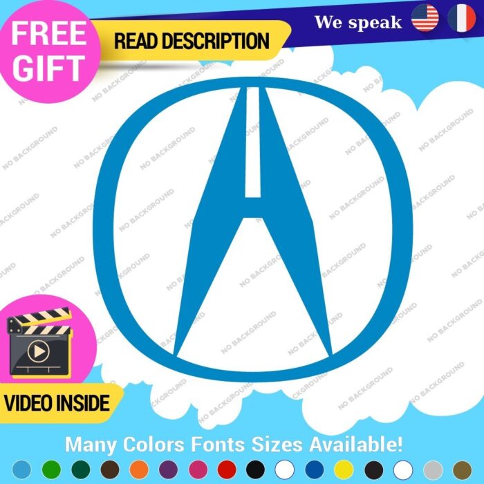 Fits Large Acura Decals Stickers Vinyl Integra RSX DC2 JDM TSX TLX RDX NSX Type - Image 20