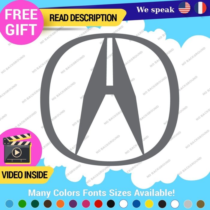 Fits Large Acura Decals Stickers Vinyl Integra RSX DC2 JDM TSX TLX RDX NSX Type 297463952418 Fits Large Acura Decals Stickers Vinyl Integra RSX DC2 JDM TSX TLX RDX NSX Type - Image 1