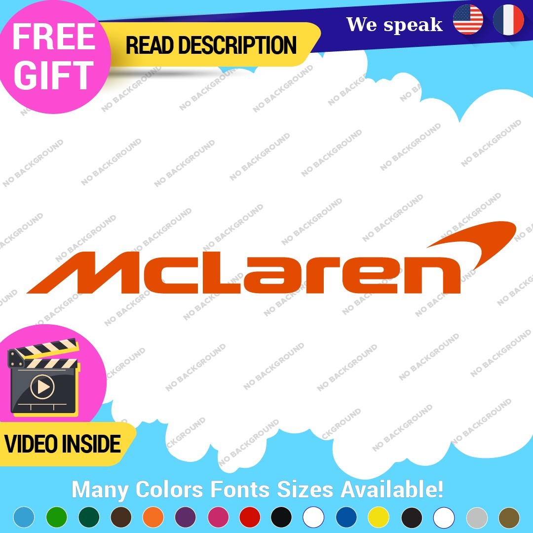 Fits McLaren Decals Stickers Vinyl Mc Automotive F1 Formula Laren MSO Rim Wheels 297513249818 Fits McLaren Decals Stickers Vinyl Mc Automotive F1 Formula Laren MSO Rim Wheels - Image 1