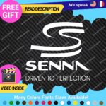 Ayrton Senna Driven Decal Sticker Vinyl Legend Formula Grand Prix Race Racing F1 - Image 11