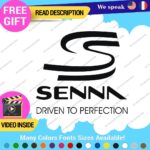 Ayrton Senna Driven Decal Sticker Vinyl Legend Formula Grand Prix Race Racing F1 - Image 12