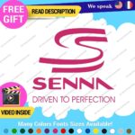 Ayrton Senna Driven Decal Sticker Vinyl Legend Formula Grand Prix Race Racing F1 - Image 14