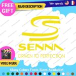 Ayrton Senna Driven Decal Sticker Vinyl Legend Formula Grand Prix Race Racing F1 - Image 15