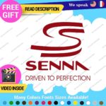 Ayrton Senna Driven Decal Sticker Vinyl Legend Formula Grand Prix Race Racing F1 - Image 16