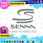 Ayrton Senna Driven Decal Sticker Vinyl Legend Formula Grand Prix Race Racing F1