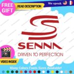 Ayrton Senna Driven Decal Sticker Vinyl Legend Formula Grand Prix Race Racing F1 - Image 17
