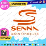 Ayrton Senna Driven Decal Sticker Vinyl Legend Formula Grand Prix Race Racing F1 - Image 18