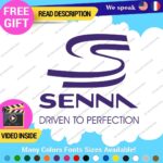 Ayrton Senna Driven Decal Sticker Vinyl Legend Formula Grand Prix Race Racing F1 - Image 19