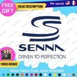 Ayrton Senna Driven Decal Sticker Vinyl Legend Formula Grand Prix Race Racing F1 - Image 20