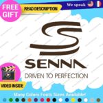 Ayrton Senna Driven Decal Sticker Vinyl Legend Formula Grand Prix Race Racing F1 - Image 3