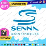 Ayrton Senna Driven Decal Sticker Vinyl Legend Formula Grand Prix Race Racing F1 - Image 22