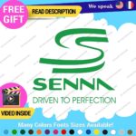 Ayrton Senna Driven Decal Sticker Vinyl Legend Formula Grand Prix Race Racing F1 - Image 24