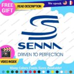 Ayrton Senna Driven Decal Sticker Vinyl Legend Formula Grand Prix Race Racing F1 - Image 25