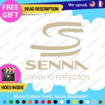 Ayrton Senna Driven Decal Sticker Vinyl Legend Formula Grand Prix Race Racing F1 - Image 4