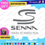 Ayrton Senna Driven Decal Sticker Vinyl Legend Formula Grand Prix Race Racing F1 - Image 5