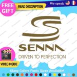 Ayrton Senna Driven Decal Sticker Vinyl Legend Formula Grand Prix Race Racing F1 - Image 6
