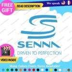 Ayrton Senna Driven Decal Sticker Vinyl Legend Formula Grand Prix Race Racing F1 - Image 8