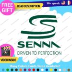 Ayrton Senna Driven Decal Sticker Vinyl Legend Formula Grand Prix Race Racing F1 - Image 9