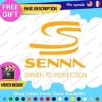 Ayrton Senna Driven Decal Sticker Vinyl Legend Formula Grand Prix Race Racing F1 - Image 10