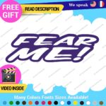 Fear Me Decals Stickers Vinyl Car Race Drift Funny JDM Prank Truck  Tunning - Image 4