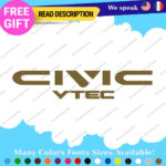 Fits Civic Decal Sticker Vinyl Honda JDM Drift Tuning Type K20 Dohc i-Vtec Turbo - Image 18