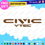 Fits Civic Decal Sticker Vinyl Honda JDM Drift Tuning Type K20 Dohc i-Vtec Turbo - Image 19
