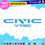 Fits Civic Decal Sticker Vinyl Honda JDM Drift Tuning Type K20 Dohc i-Vtec Turbo - Image 20