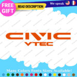 Fits Civic Decal Sticker Vinyl Honda JDM Drift Tuning Type K20 Dohc i-Vtec Turbo - Image 3