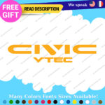 Fits Civic Decal Sticker Vinyl Honda JDM Drift Tuning Type K20 Dohc i-Vtec Turbo - Image 22