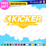 Fits Decal Kicker Audio Car Sound Stickers Speaker Subwoofers Amplifiers Car - Image 3