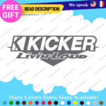Fits Decal Kicker Audio Car Sound Stickers Speaker Subwoofers Amplifiers Car - Image 21