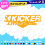 Fits Decal Kicker Audio Car Sound Stickers Speaker Subwoofers Amplifiers Car - Image 24