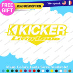 Fits Decal Kicker Audio Car Sound Stickers Speaker Subwoofers Amplifiers Car - Image 4