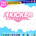 Fits Decal Kicker Audio Car Sound Stickers Speaker Subwoofers Amplifiers Car - Image 9