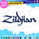 Fits Zildjian Cymbals Decals Stickers Vinyl Music Drum Bass Band Pearl Head Rock - Image 12