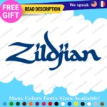 Fits Zildjian Cymbals Decals Stickers Vinyl Music Drum Bass Band Pearl Head Rock - Image 13