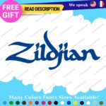 Fits Zildjian Cymbals Decals Stickers Vinyl Music Drum Bass Band Pearl Head Rock - Image 15