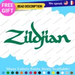 Fits Zildjian Cymbals Decals Stickers Vinyl Music Drum Bass Band Pearl Head Rock - Image 16