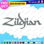 Fits Zildjian Cymbals Decals Stickers Vinyl Music Drum Bass Band Pearl Head Rock - Image 19