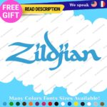 Fits Zildjian Cymbals Decals Stickers Vinyl Music Drum Bass Band Pearl Head Rock - Image 25