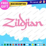 Fits Zildjian Cymbals Decals Stickers Vinyl Music Drum Bass Band Pearl Head Rock - Image 10